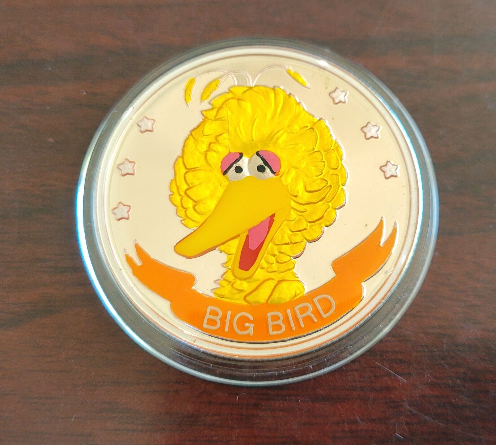 Big Bird Sesame Street 20th Anniversary Enameled 1oz Silver Round 99 Precious Metals And Gems 0653