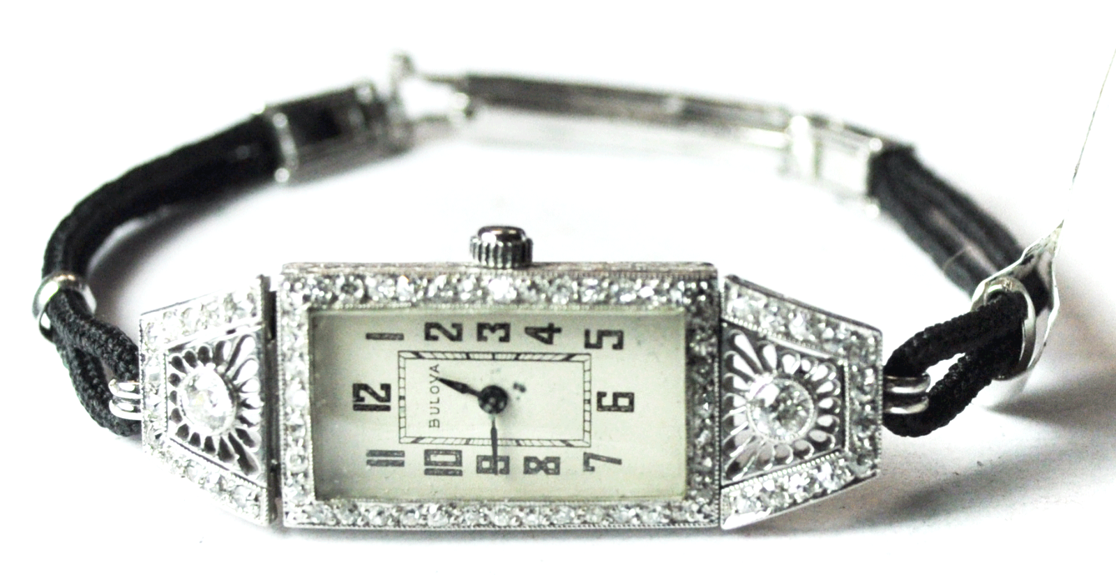 Bulova platinum shop diamond watch