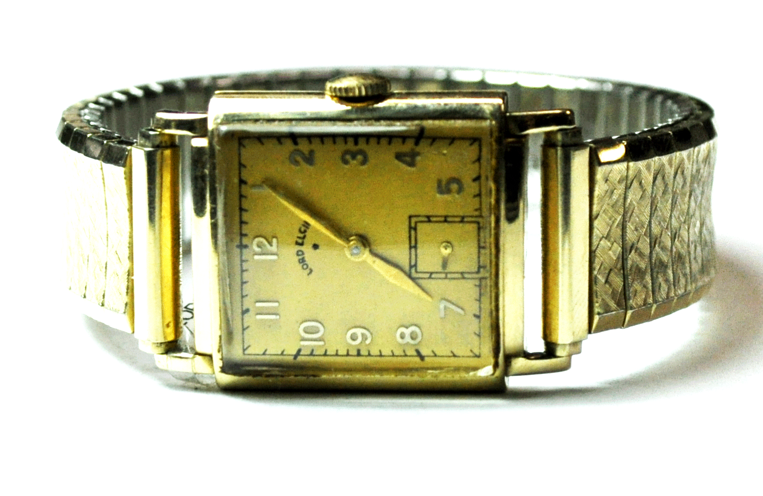 Vintage Lord Elgin 14k Solid Gold 24mm 559 Manual Wind Wristwatch GF B Precious Metals Gems