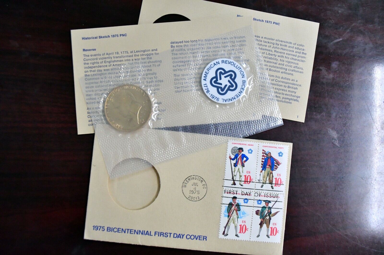 1975 Bicentennial First Day Cover Medal and Stamped Envelope Paul Reve –  Precious Metals & Gems