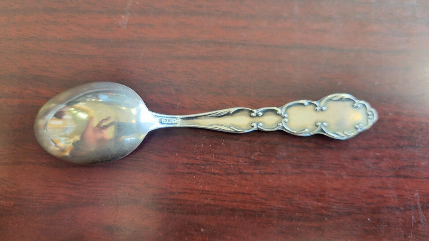 San Francisco Sterling Silver 4" Souvenir Spoon .44oz. Eureka Ferry Bldg.