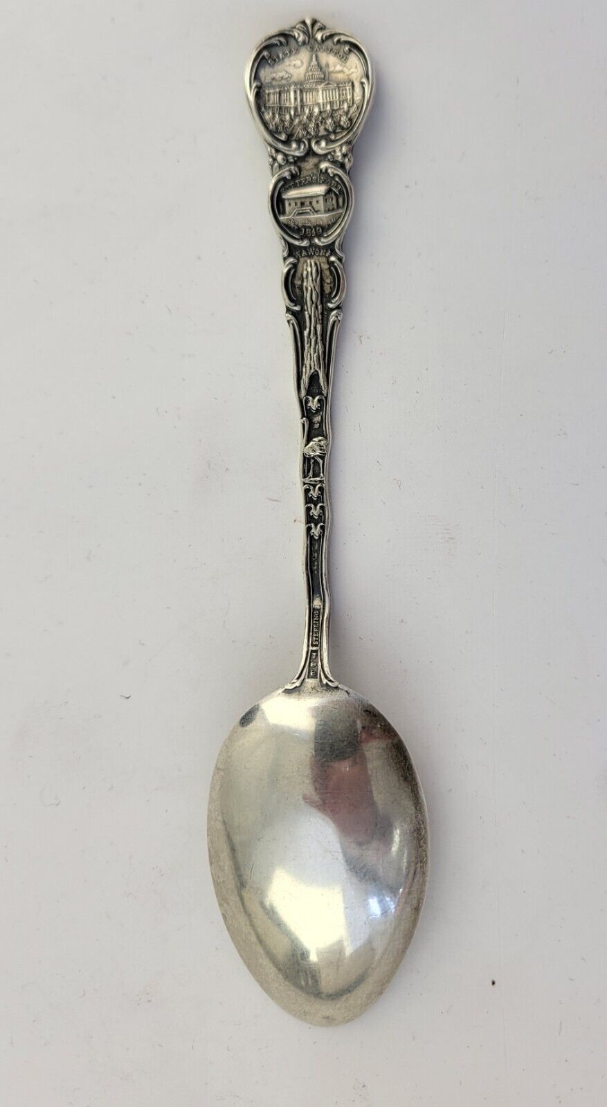 California Sterling Souvenir Spoon 5 1/2" .63oz. Sutter's Fort Wawona Eureka