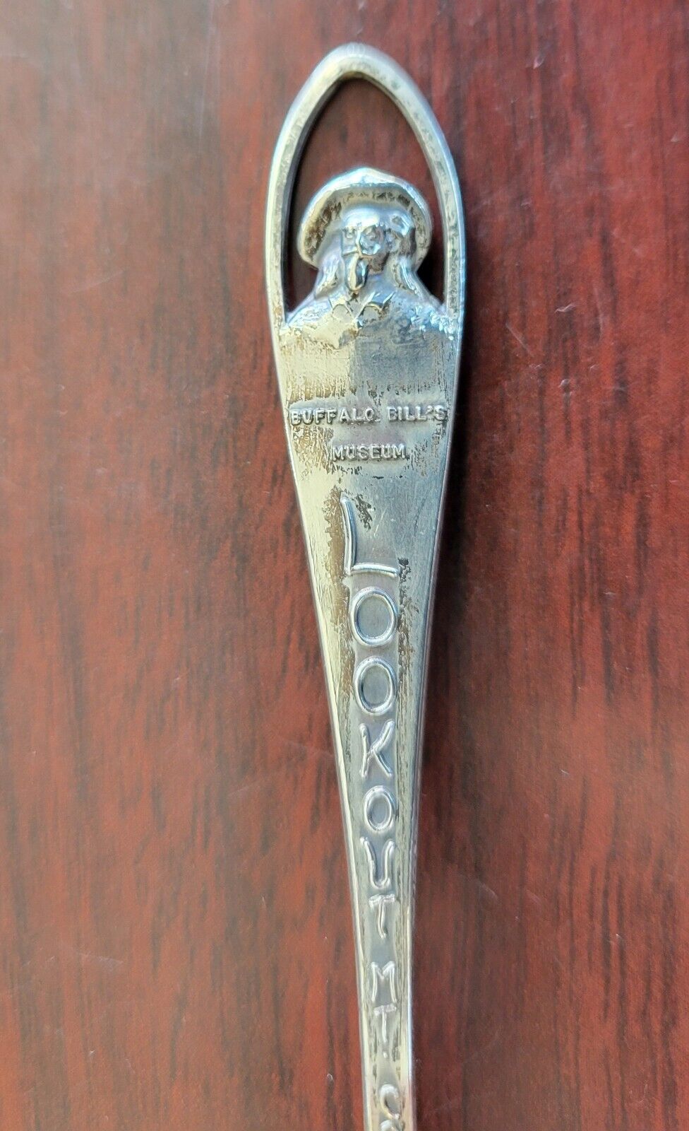 Lookout Mountain Colorado Buffalo Bill Silver 4  1/4" Souvenir Spoon .35oz.