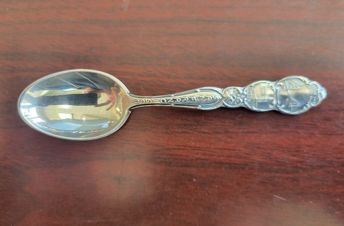 San Francisco Sterling Silver 4" Souvenir Spoon .44oz. Eureka Ferry Bldg.