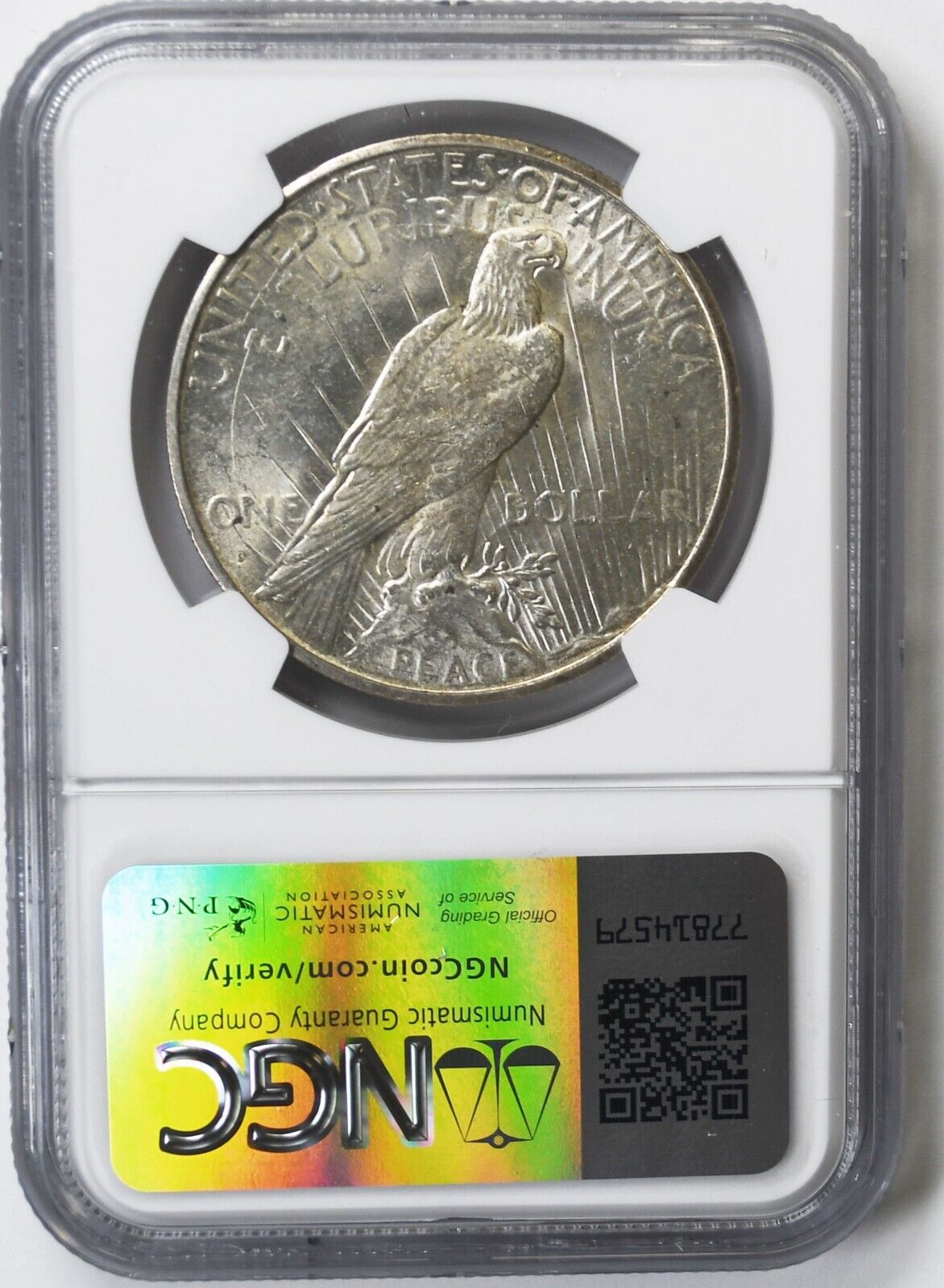 1925 S $1 Peace Silver One Dollar US NGC MS60 San Francisco