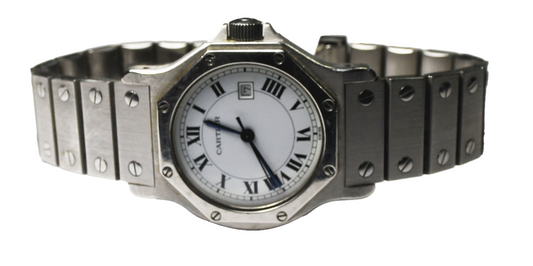 Women's Cartier Santos 2966 Octagon Stainless 30mm Automatic