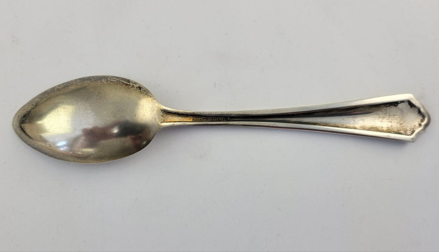 F.H.N. School Building Hays Ks. Sterling Silver 5 5/8" Souvenir Spoon .57oz.