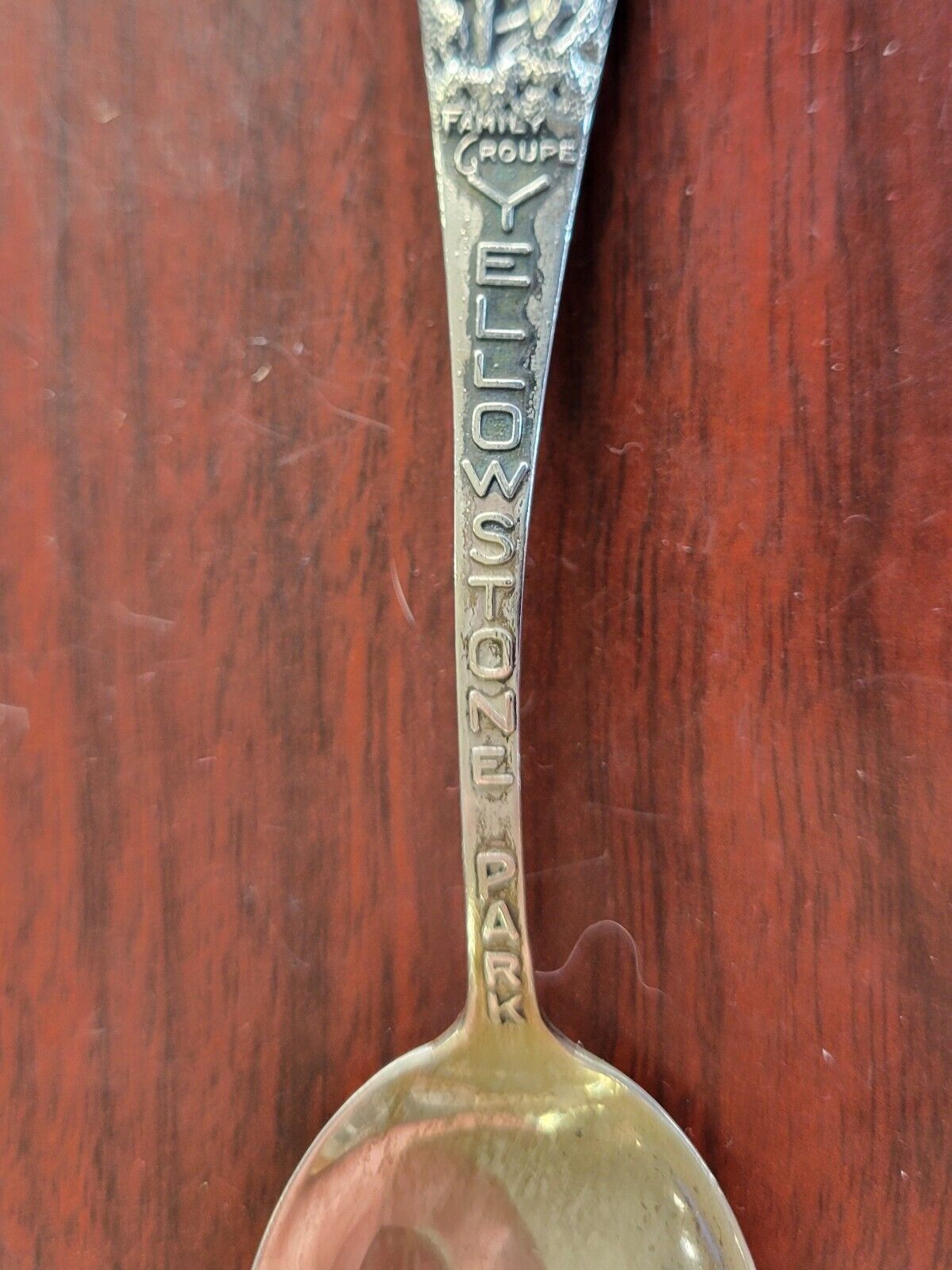 Yellowstone Nat. Park Sterling Silver 5 5/8" Souvenir Spoon .49oz. Wildlife