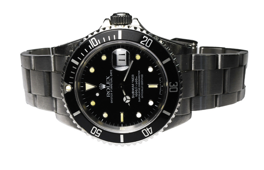 1989 Men's Rolex 16610 Submariner Black 41mm Stainless 7" Wrist 3135