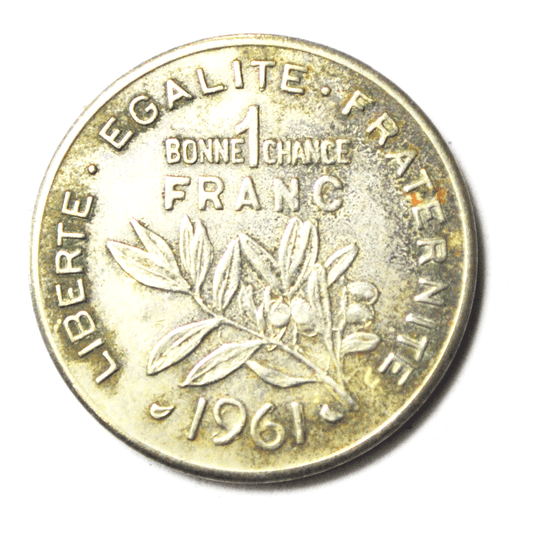 Prefontaines Now in America 1 Bonne Chance Franc 1961 26mm Wine Trade Token