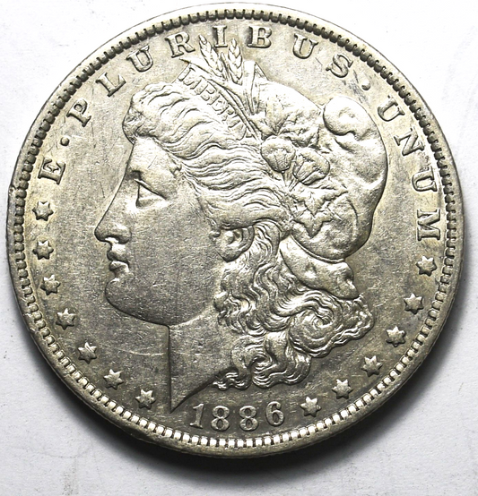 1886 O $1 Morgan Silver One Dollar US Coin New Orleans AU Rare