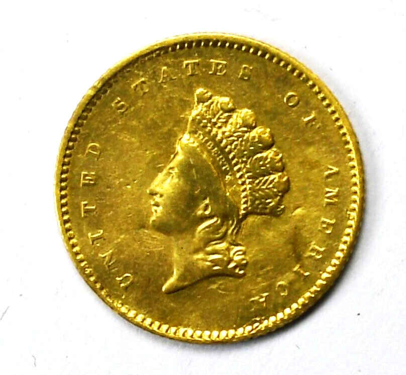 1854 $1 Indian Princess One Dollar Gold Type 2