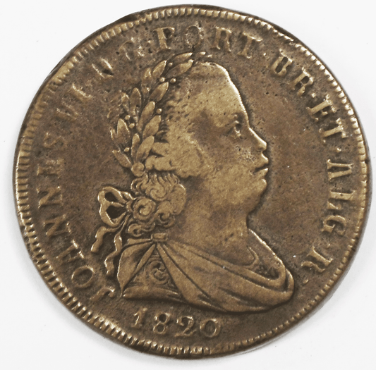 1820 Portugal 40 Forty Reis KM# 370