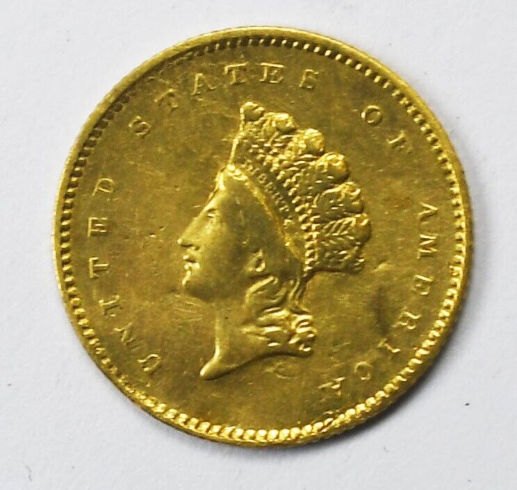 1854 $1 Indian Princess One Dollar Gold Type 2