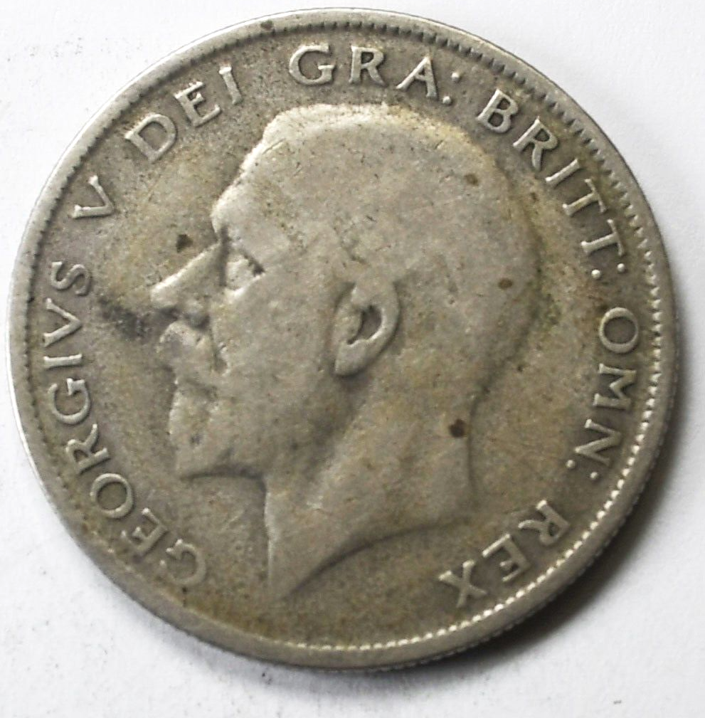 1929 Great Britain Half 1/2 Crown KM# 835 Silver Coin