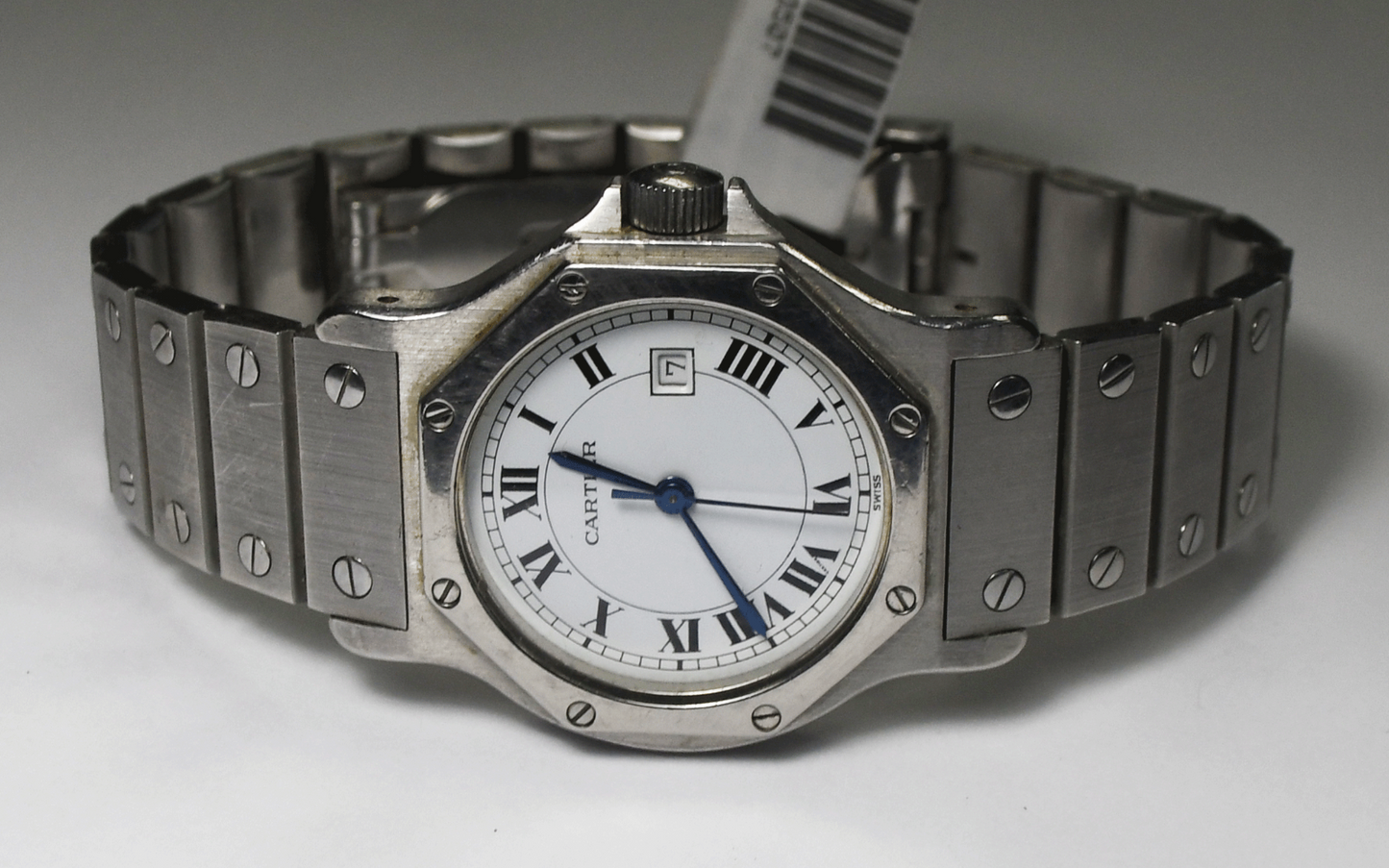 Women's Cartier Santos 2966 Octagon Stainless 30mm Automatic