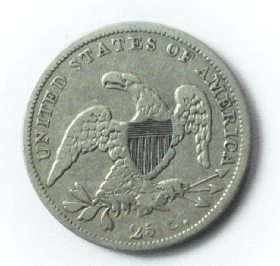 1837 25c Capped Bust Quarter Dollar Twenty Five Cents Philadelphia