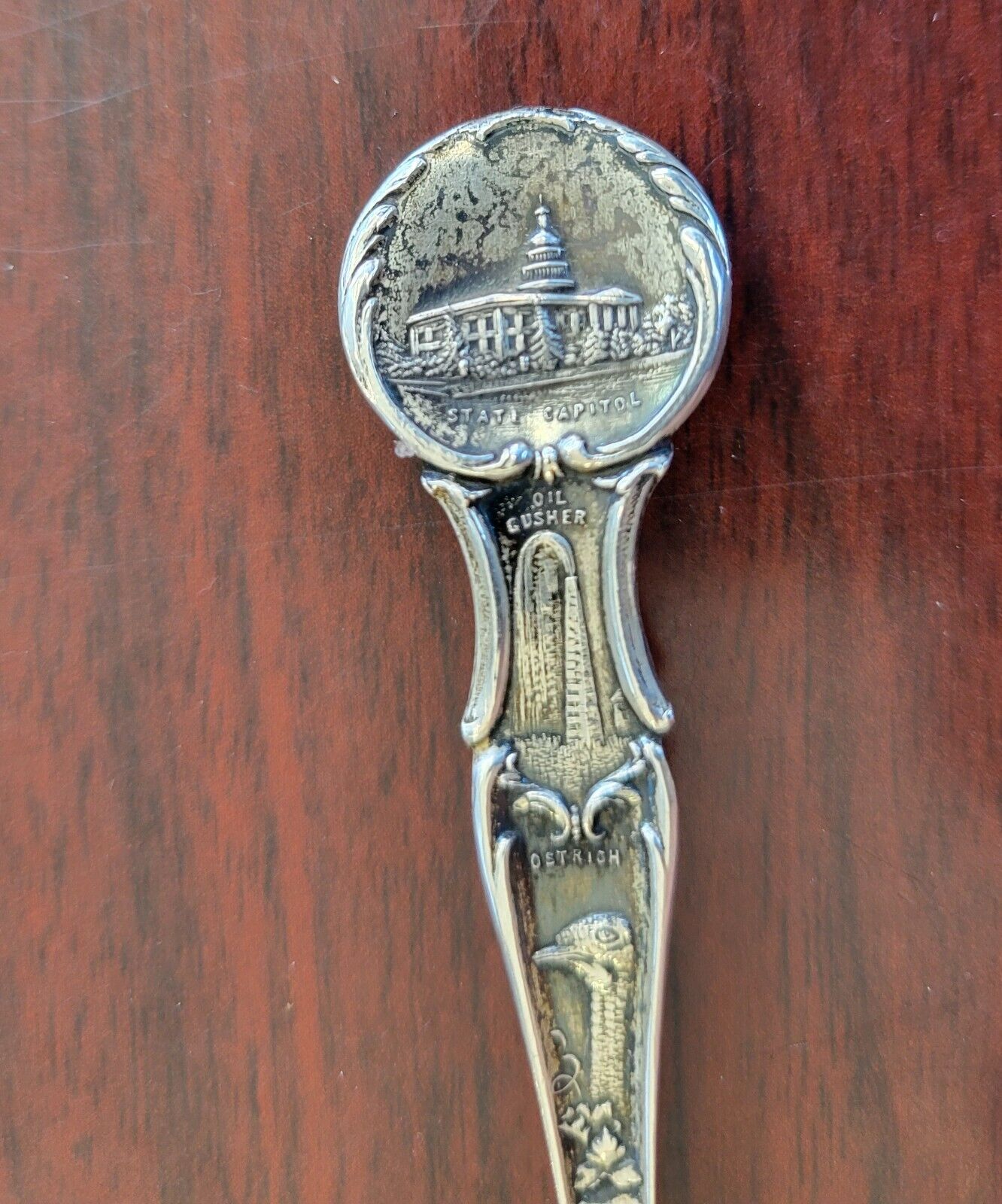 The Greek Theater Sterling 5  1/4" Souvenir Spoon .5oz. Berkley University