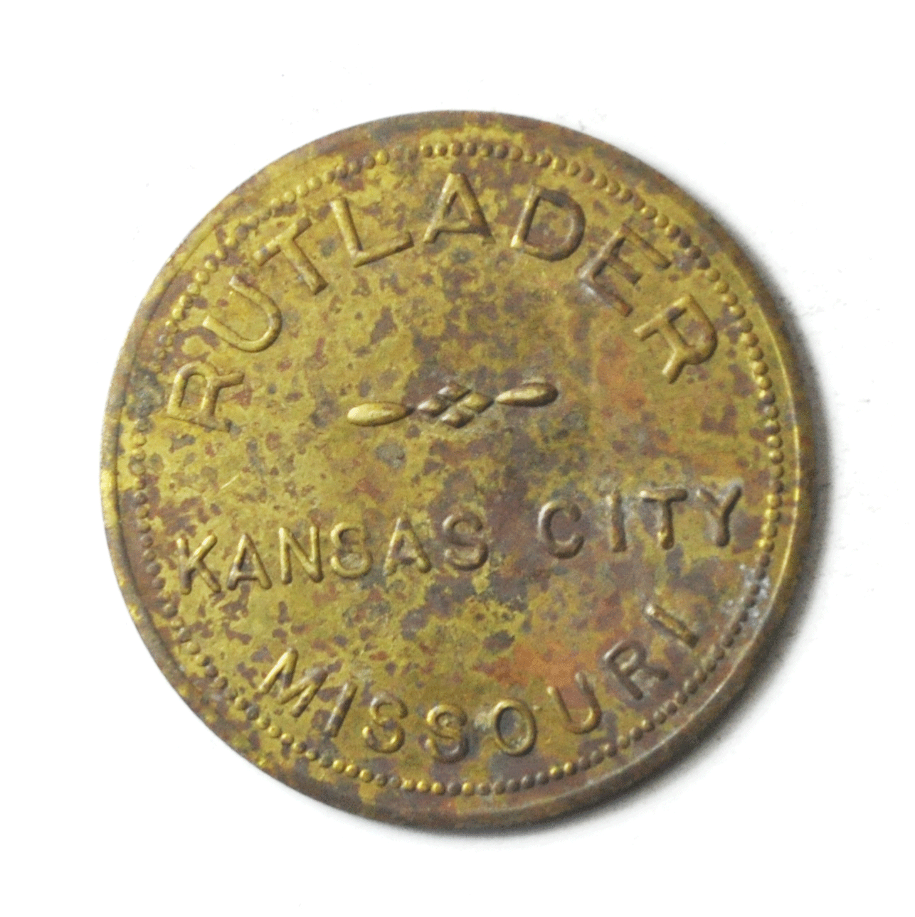 Rutlanders Kansas City Missouri Trade Token $1 35mm