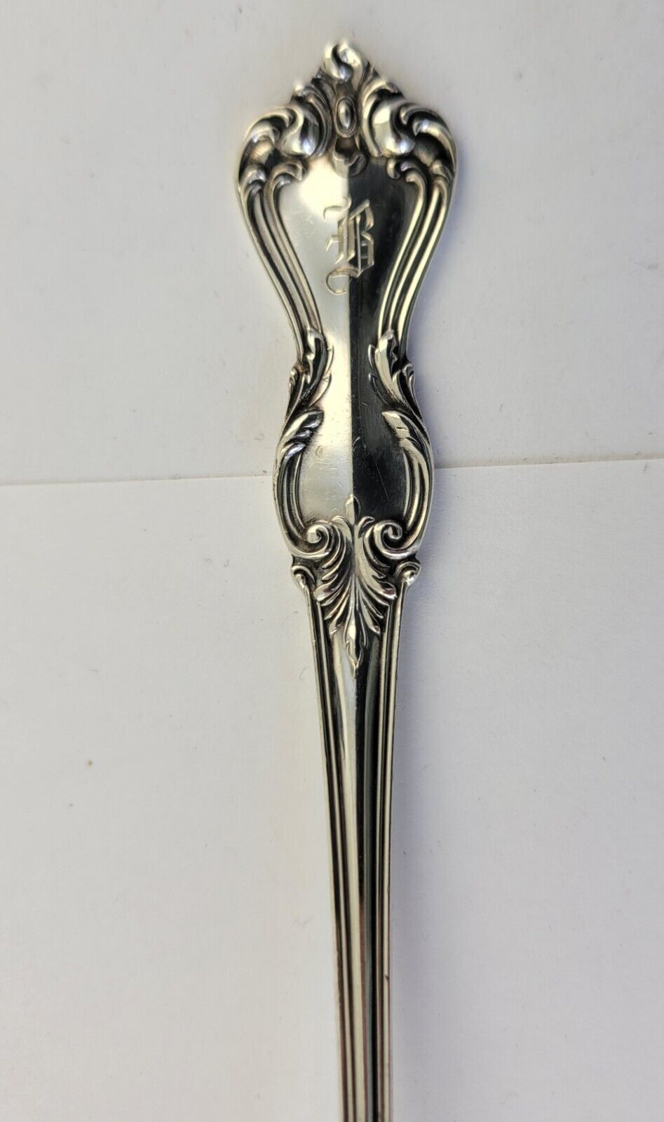 Marlborough by Reed & Barton Sterling 7 5/8" Long Iced Tea Spoon .95oz. Monogram