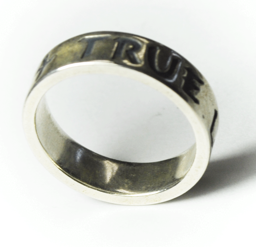 Sterling James Avery True Love Waits 5.5mm Band Ring Size 7-1/2