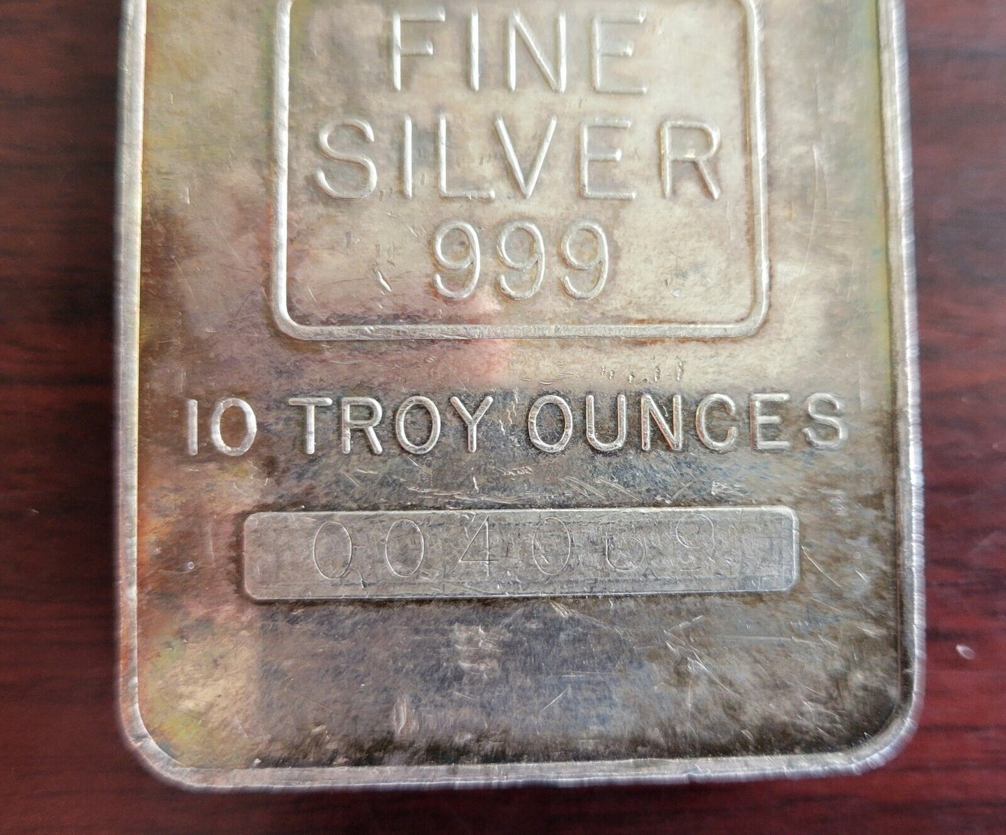 Gold Way Assayers Refiners Silver 10 Troy Ounce Art Bar .999 Fine Silver Rare