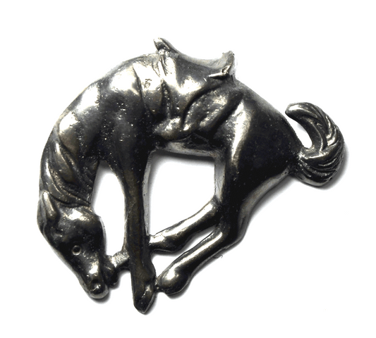 Sterling Silver Ana Sosa Horse Equestrian Brooch Pin 45mm x 51mm