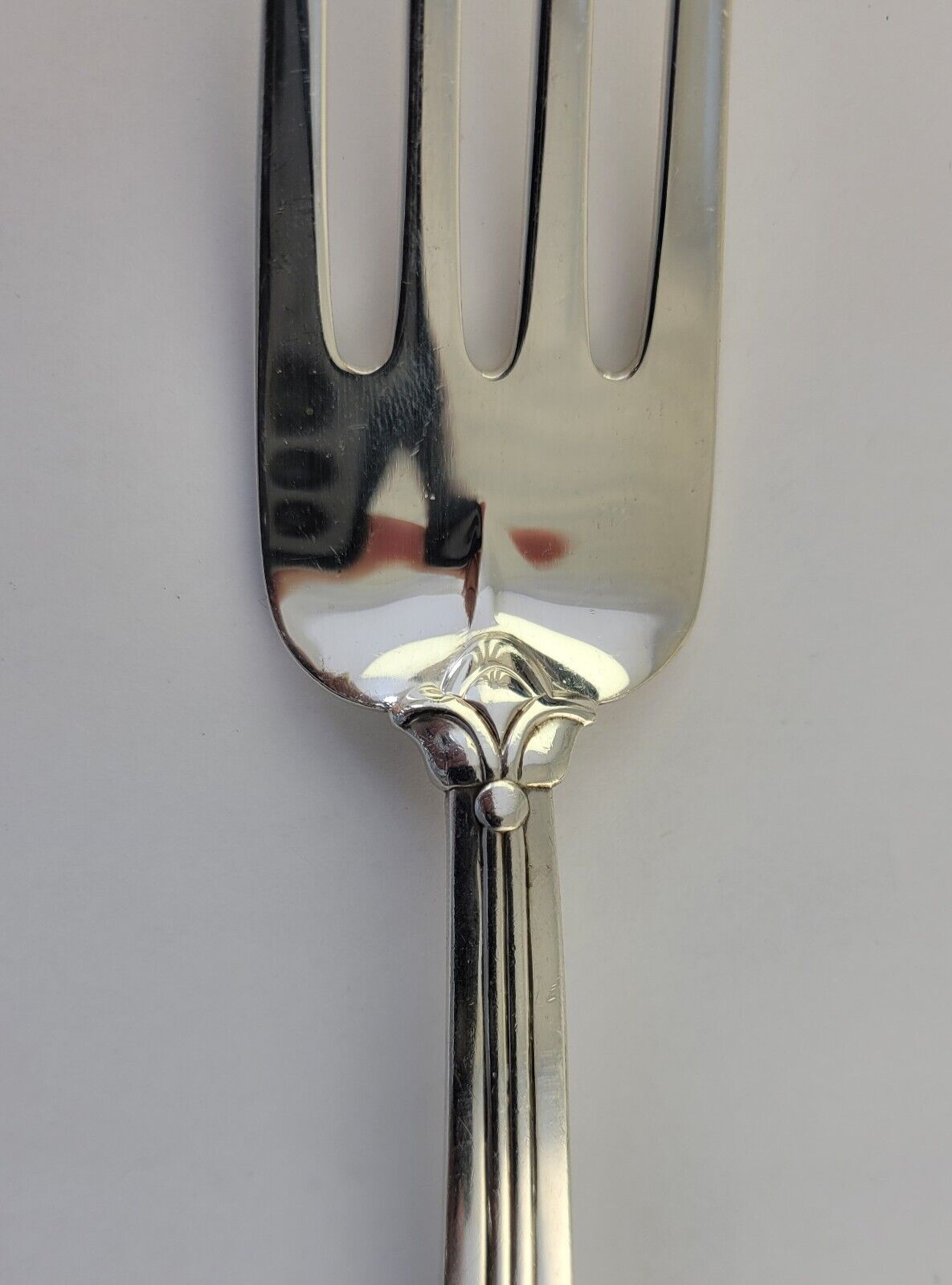 1947 Palmette by Tiffany & Co. Sterling 8 3/4" Cold Meat Serving Fork 3.1oz.