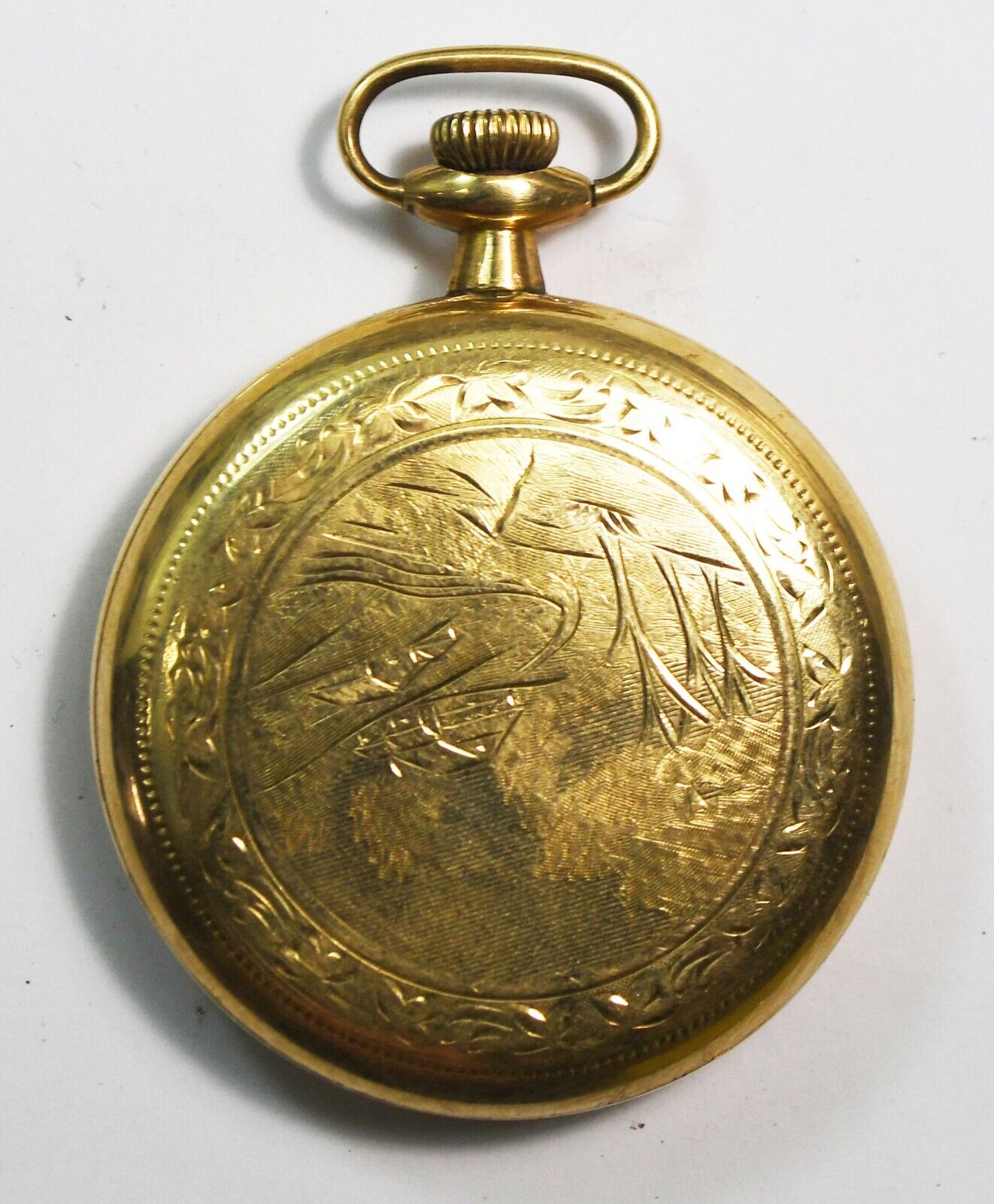 1935 Elgin 315 Size 12 Open Face 25yr Gold Filled Pocket Watch 15j