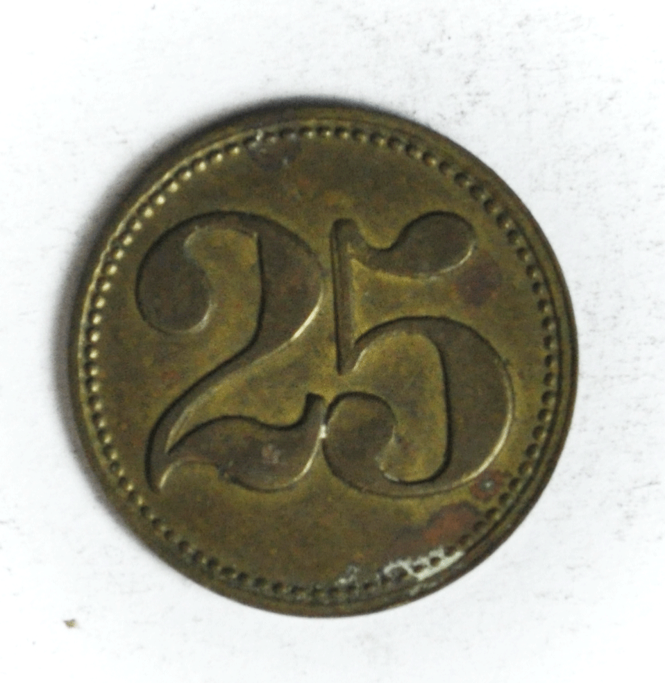 Germany Wert Marke 25 FS Counterstamp 23mm Token