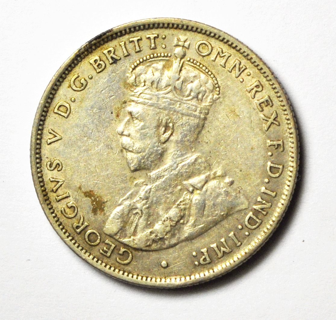 1928 M Australia Florin Two Shillings Silver Coin Rare KM#27 XF