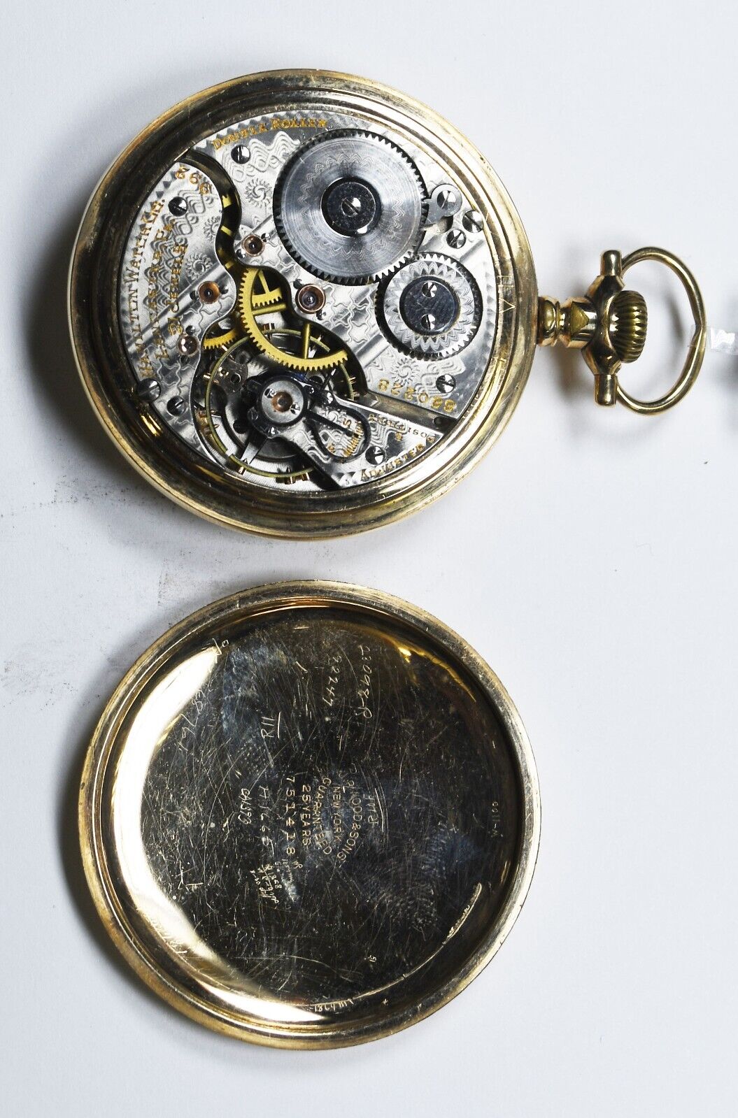 1912 Hamilton 992 Size 16 OF Pocket Watch 21j DR Railroad Grade 25yr GF Case