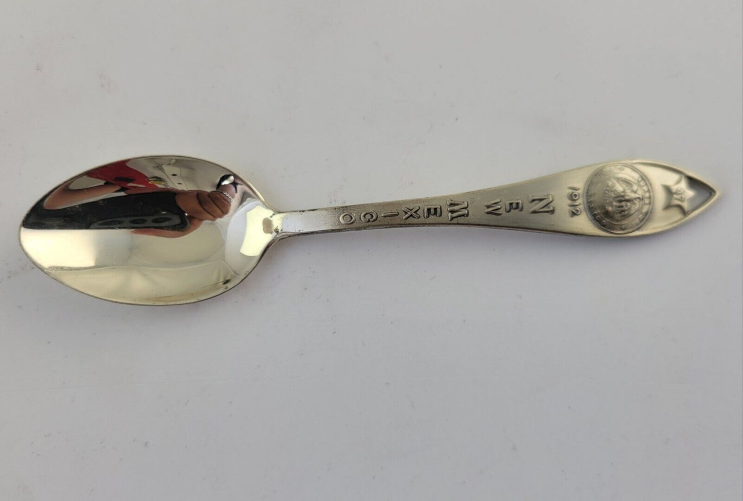 New Mexico Sterling Silver 4 1/4" Souvenir Spoon .31oz. By Bell Trading Post