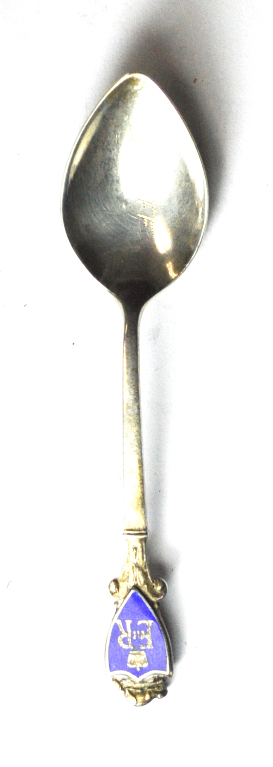 Royal Cypher Banff Sterling Silver Souvenir Demitasse Spoon 3-3/8"