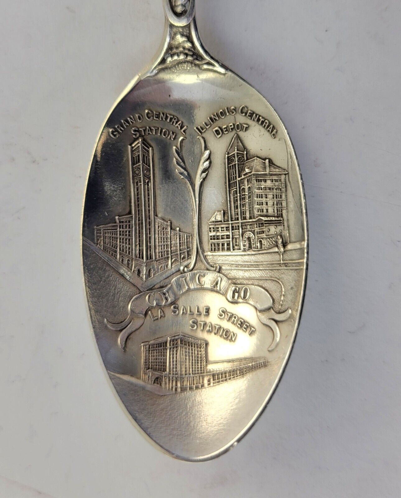 Chicago Sterling Silver 5 1/8" Souvenir Spoon .51oz. by Watson La Salle