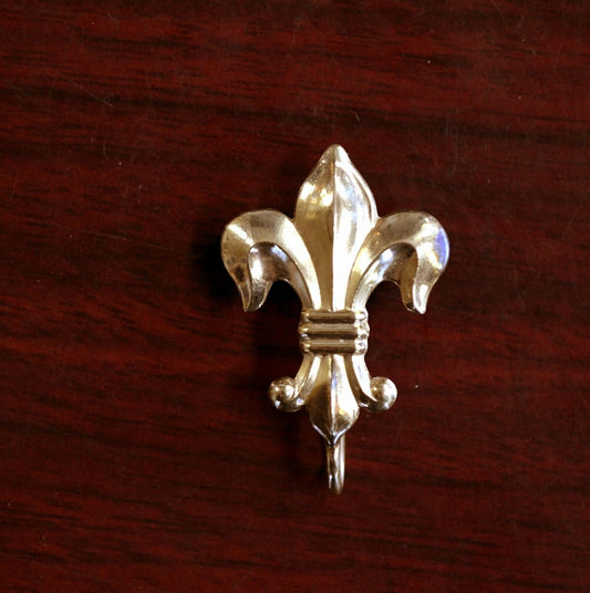 Vintage Hayward Fleur de Lis Gold Filled Charm Pendant Pin