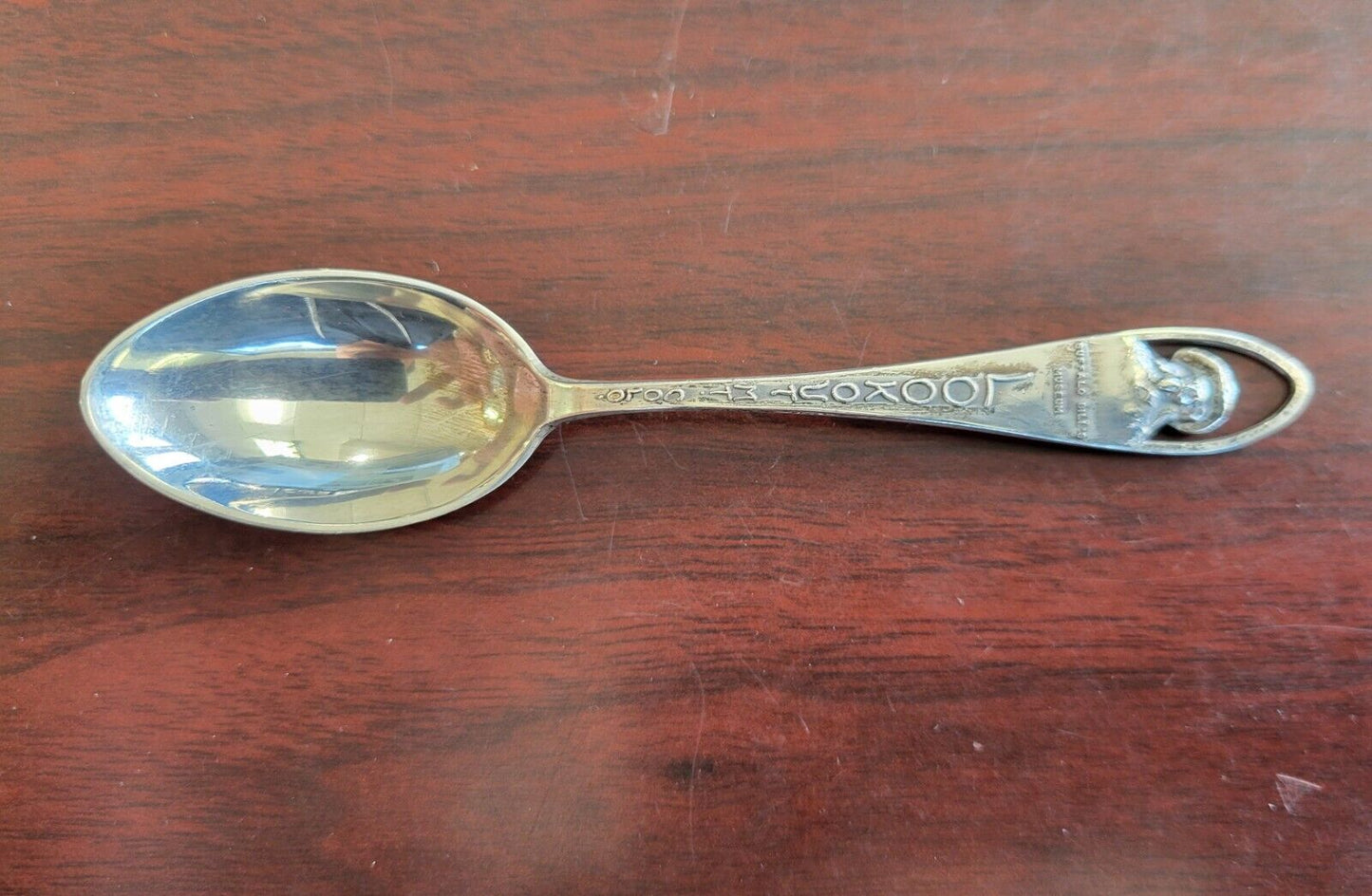 Lookout Mountain Colorado Buffalo Bill Silver 4  1/4" Souvenir Spoon .35oz.