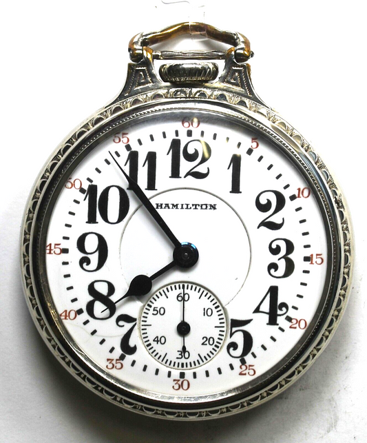 1927 Hamilton 992 Size 16 OF Pocket Watch 21j DR Railroad Grade