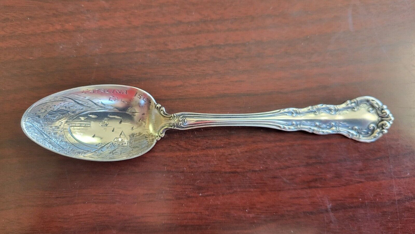 Catalina Island Ca. Sterling Silver Souvenir Spoon 5 3/8" .48oz. by Wallace