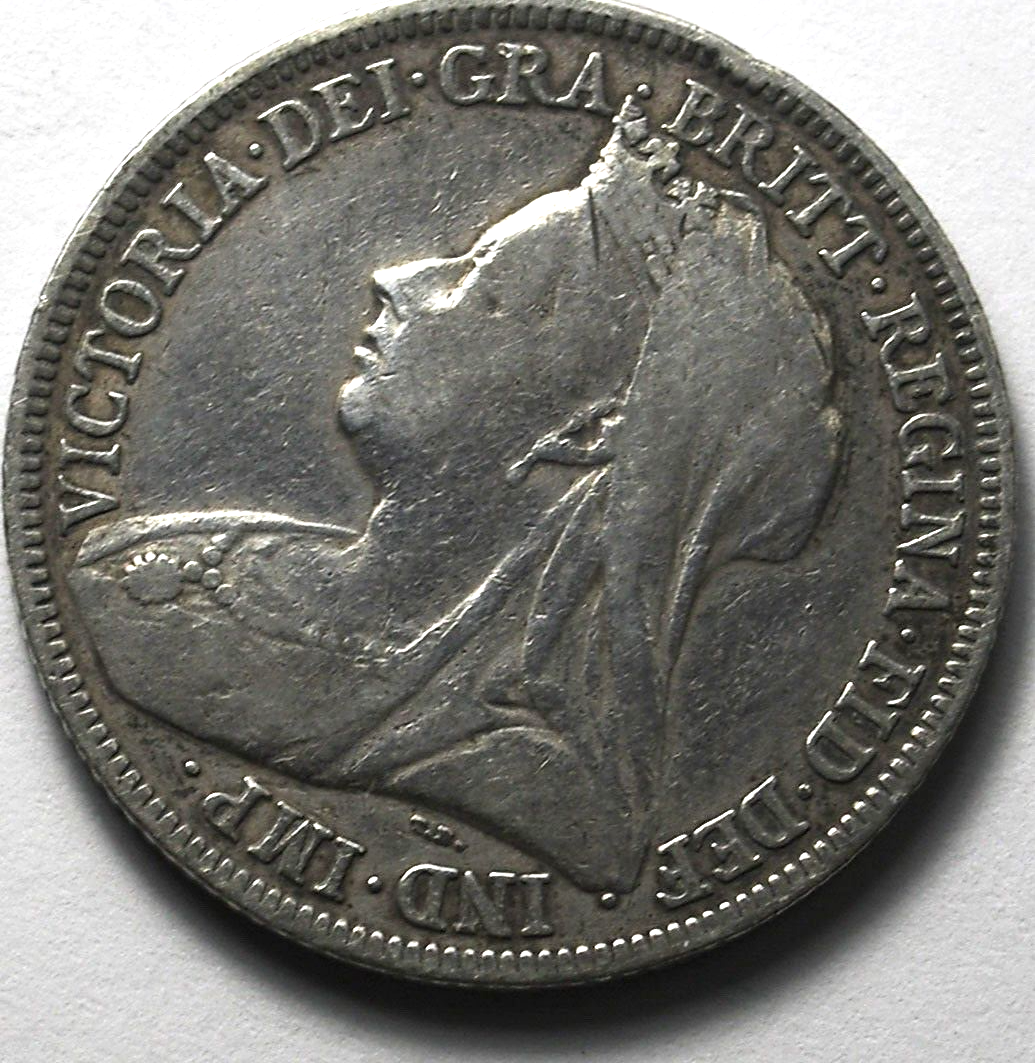 1896 Great Britain One Shilling KM# 780 Silver Coin