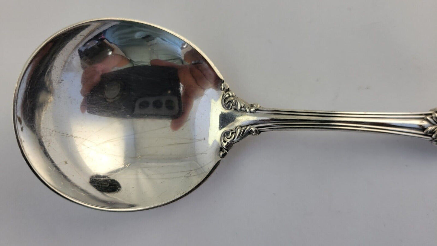 Marlborough By Reed & Barton Sterling Round Bowl Soup Spoon 5 3/4" Silver 1.1oz