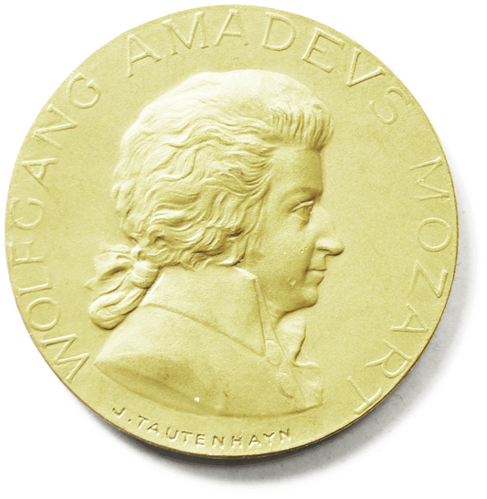 Wolfgang Amadeus Mozart Bronze Medal 36mm J. Tautenhayn