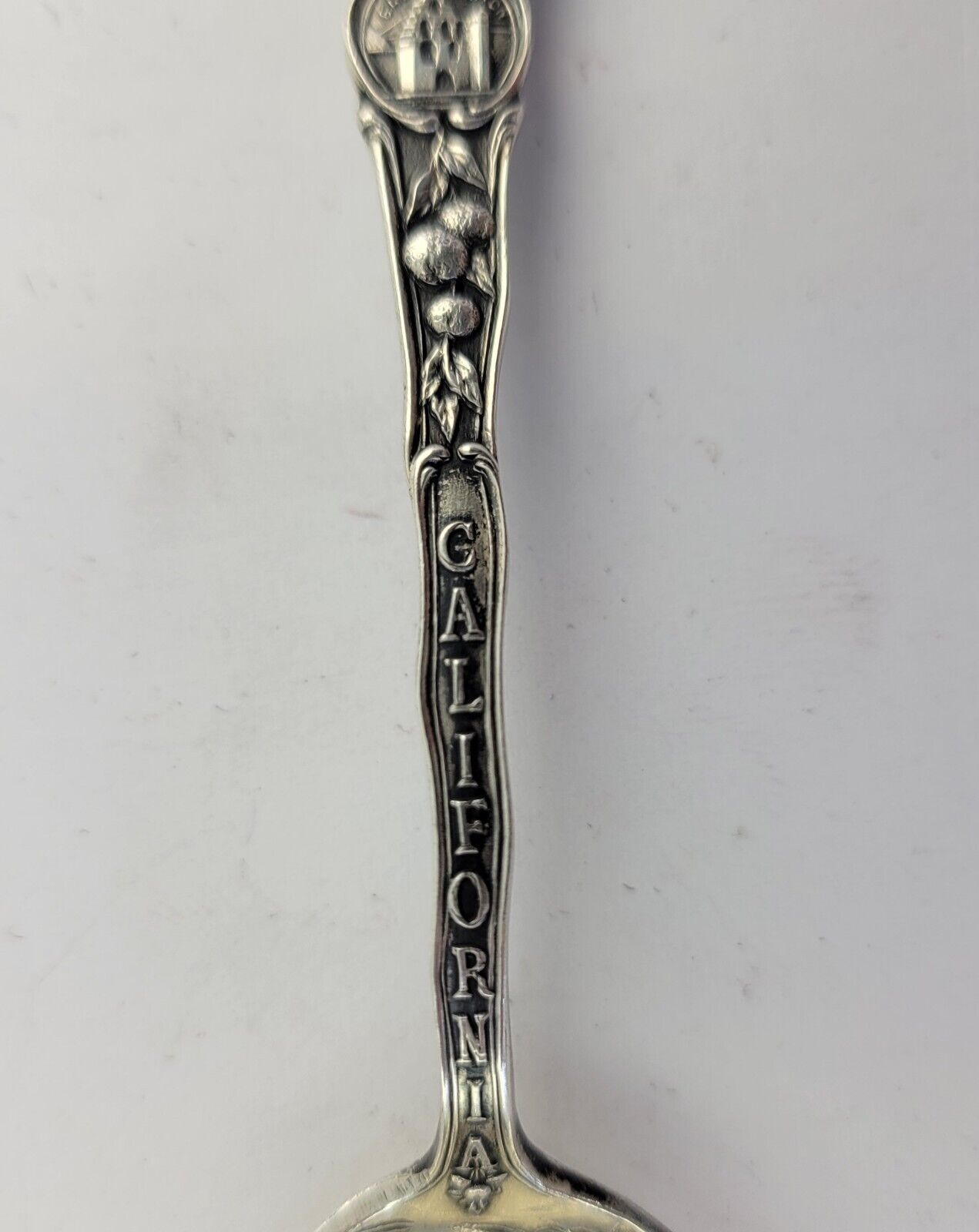 California Sterling Souvenir Spoon 5 1/2" .63oz. Sutter's Fort Wawona Eureka