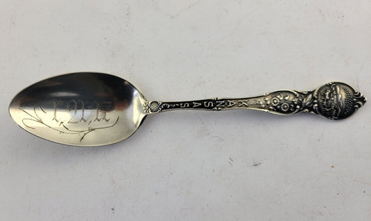 1917 Kansas State Sterling Silver 5 3/8" Souvenir Spoon .54oz. by Watson