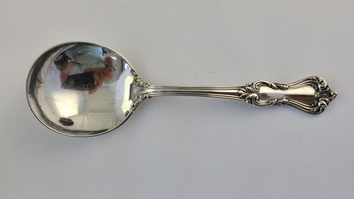 Marlborough By Reed & Barton Sterling Round Bowl Soup Spoon 5 3/4" Silver 1.1oz