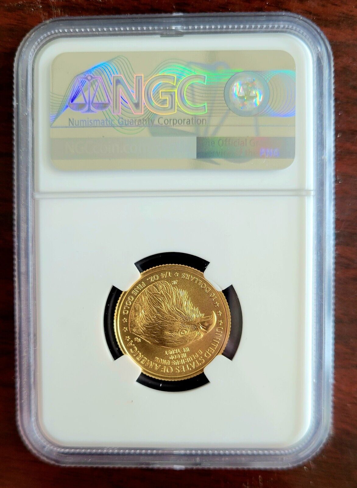 2022 $10 1/4oz American Gold Eagle NGC MS 70 Don Everhart Signed