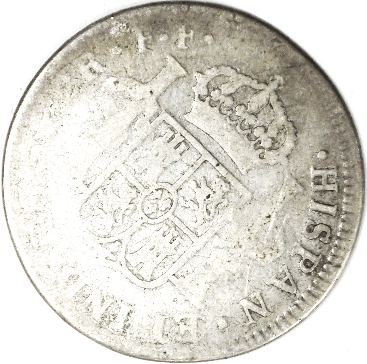 1778 FF Mexico Spanish Colony 2 Two Reales Silver Coin KM# 88.2