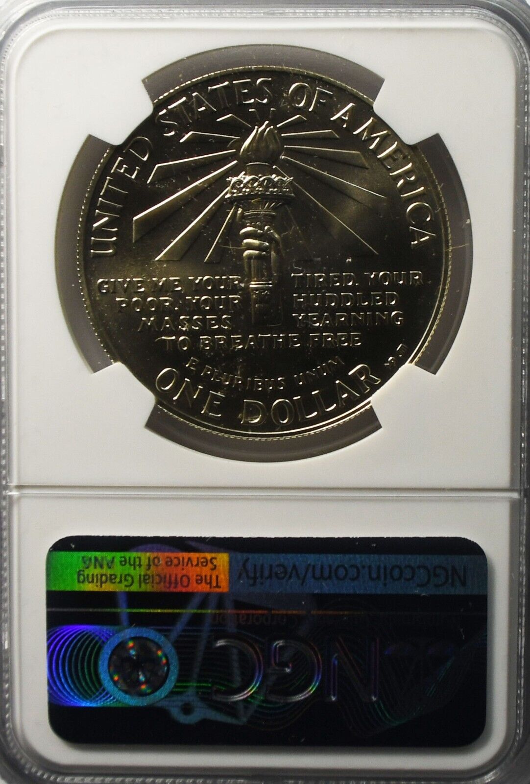 1986 S $1 Statue of Liberty  Commemorative Silver One Dollar NGC PF69 UC