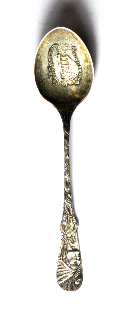 Sterling Regent Excelsior Springs Missouri Chief Souvenir Spoon Paye Baker