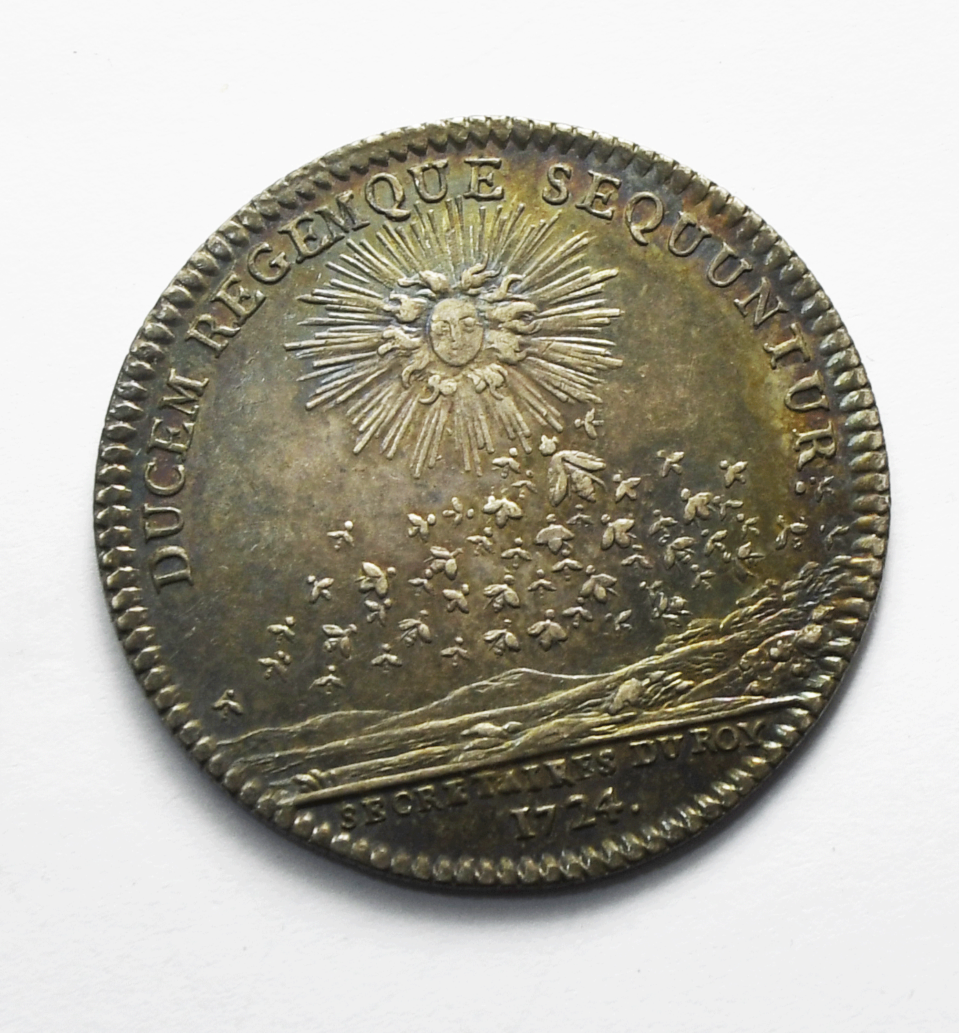 1724 France Louis XV Secrétaire du Roy Silver Medal